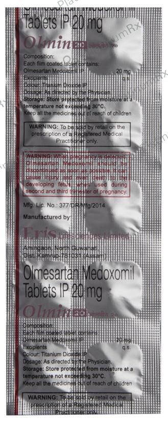 Olmin 20mg Tablet 10s