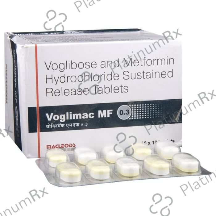 Voglimac MF 500/0.3mg Tablet SR 10s