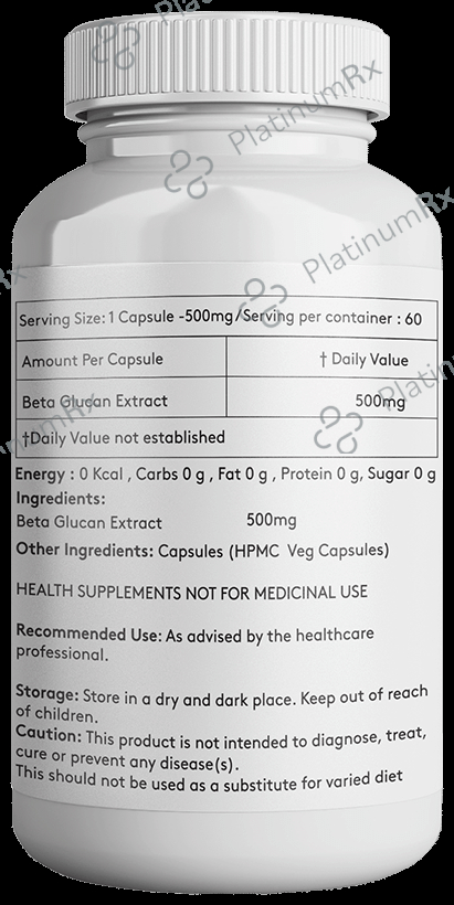 Giosun Beta Glucan 500mg Veg Capsule