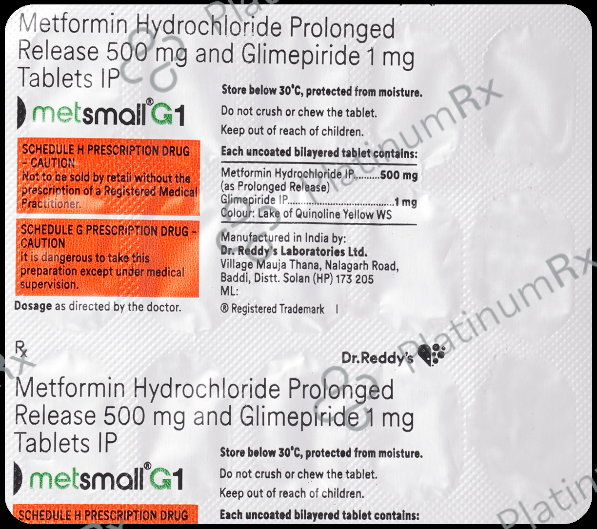 Metsmall G 1/500mg Tablet 15s