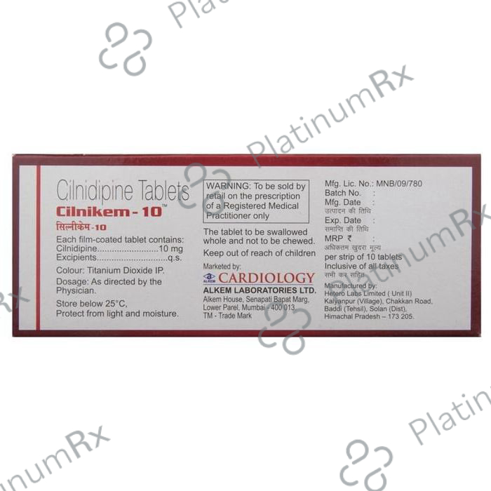 Cilnikem 10mg Tablet 10s