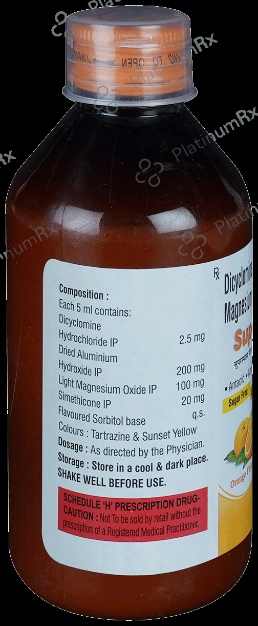 Superspas Oral Gel Orange Sugar Free 200 Oral Gel