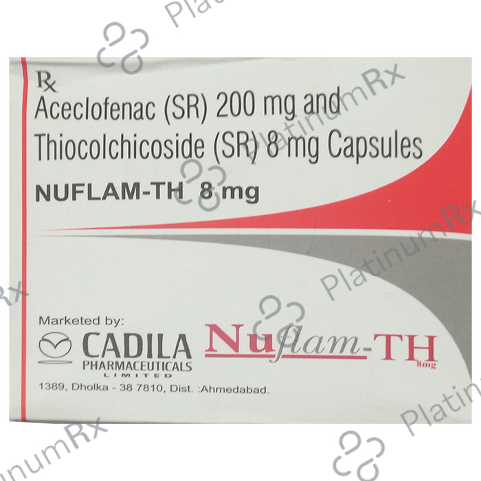 Nuflam TH 8/200mg Capsule SR 5s