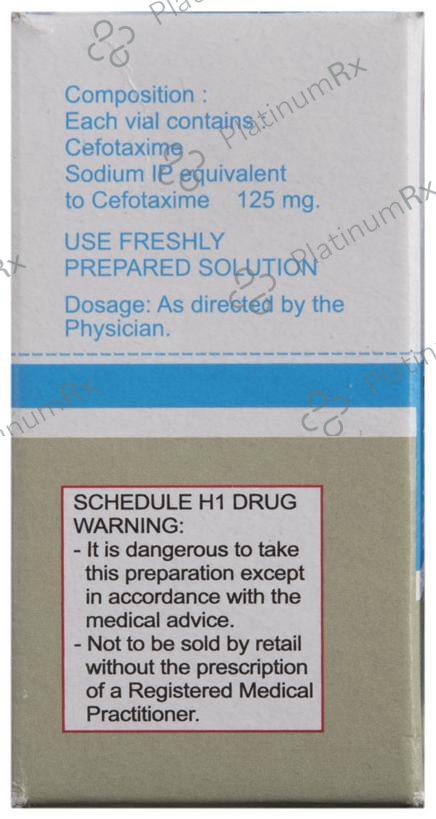 Taxim 125mg Injection 1s
