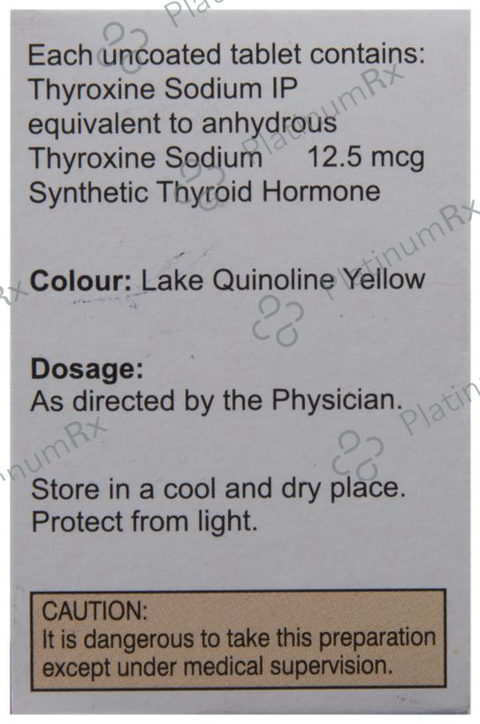 Thyrox 12.5 Tablet 100 tablets