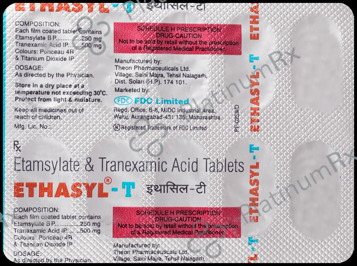 Ethasyl T 500/250mg Tablet 10s