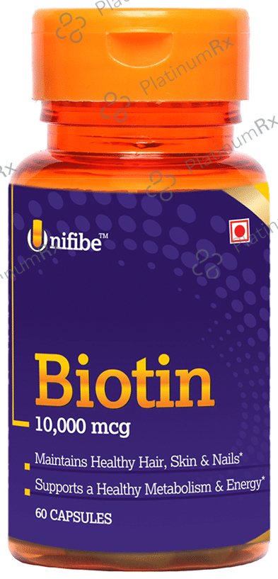 Unifibe Biotin 10,000mcg Capsule