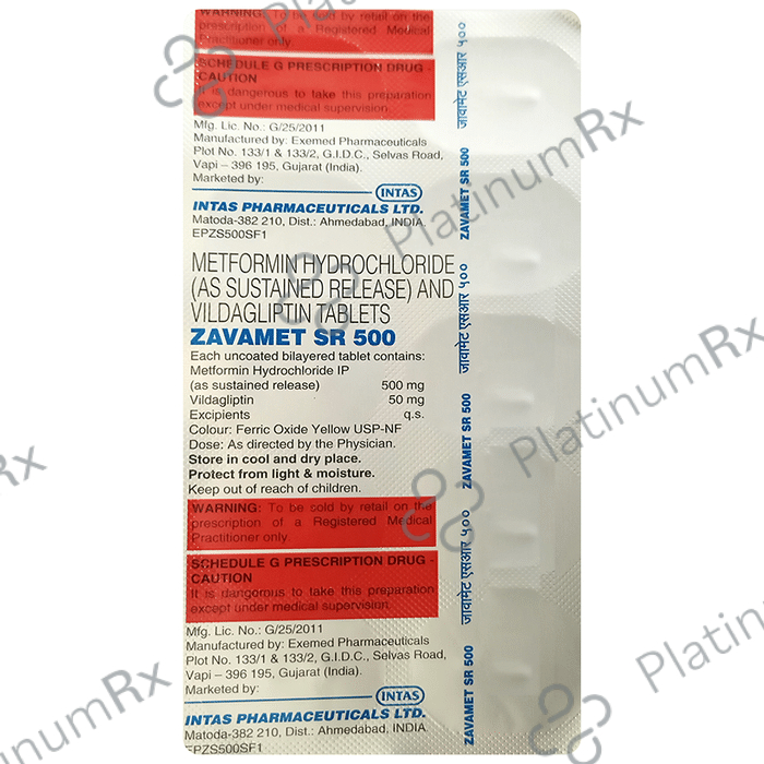 Zavamet SR 500 Tablet