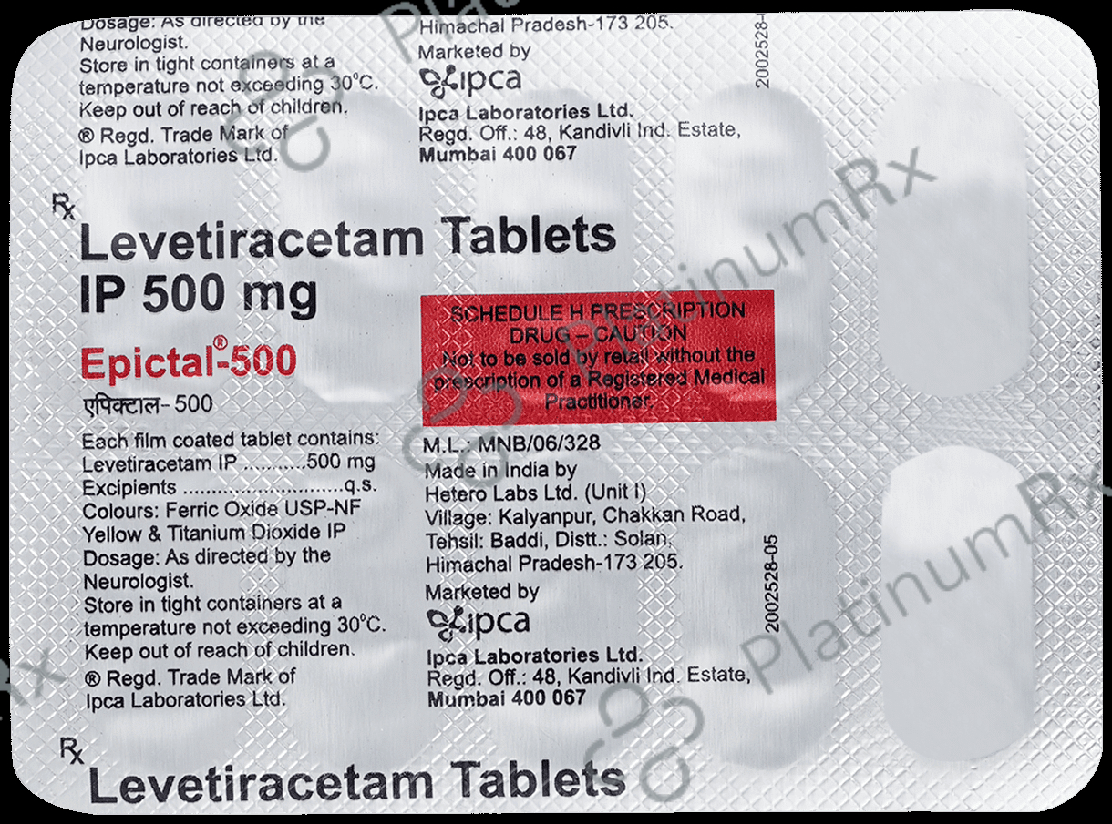 Epictal 500mg Tablet