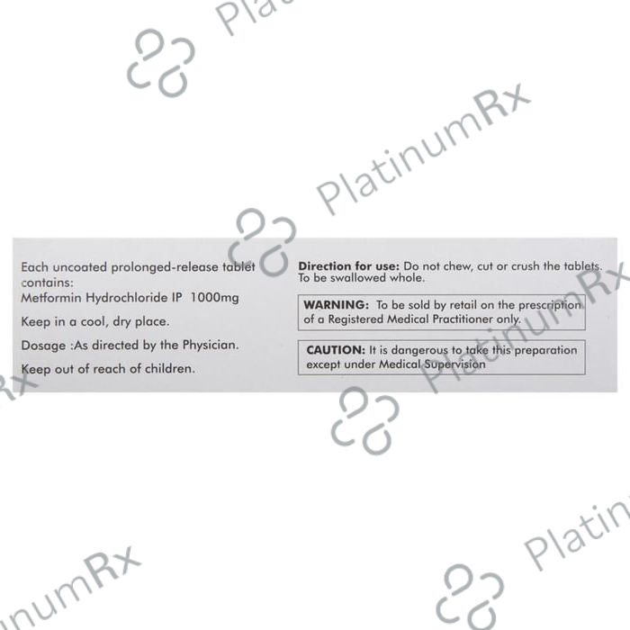 Melmet SR 1000mg Tablet 15s