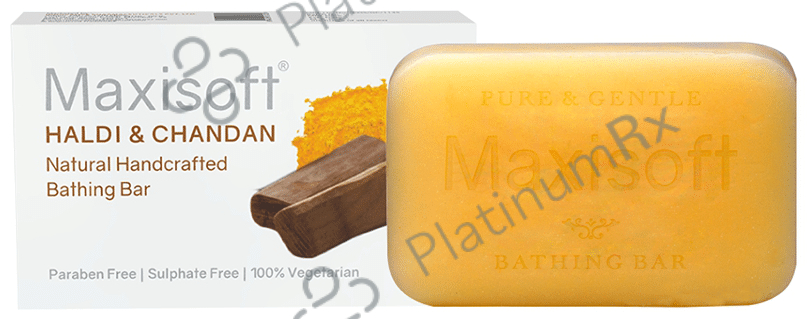 Maxisoft Haldi & Chandan Bathing Bar (75gm Each) 3 units
