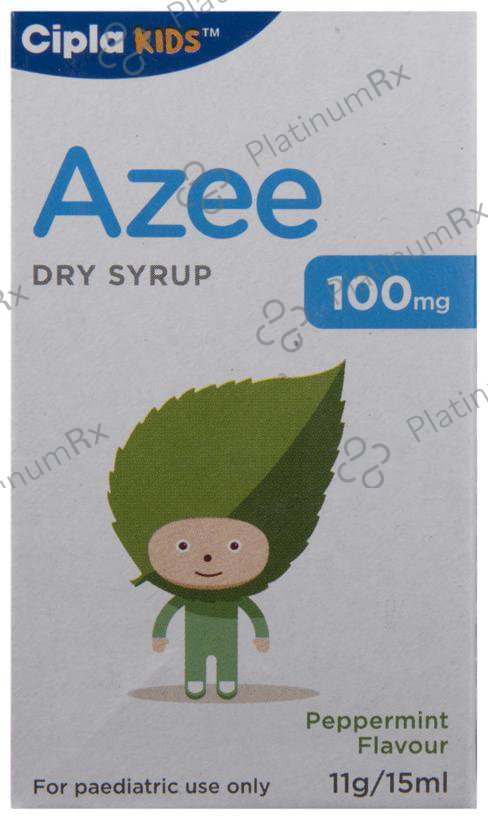 Azee 100mg Dry Syrup Peppermint