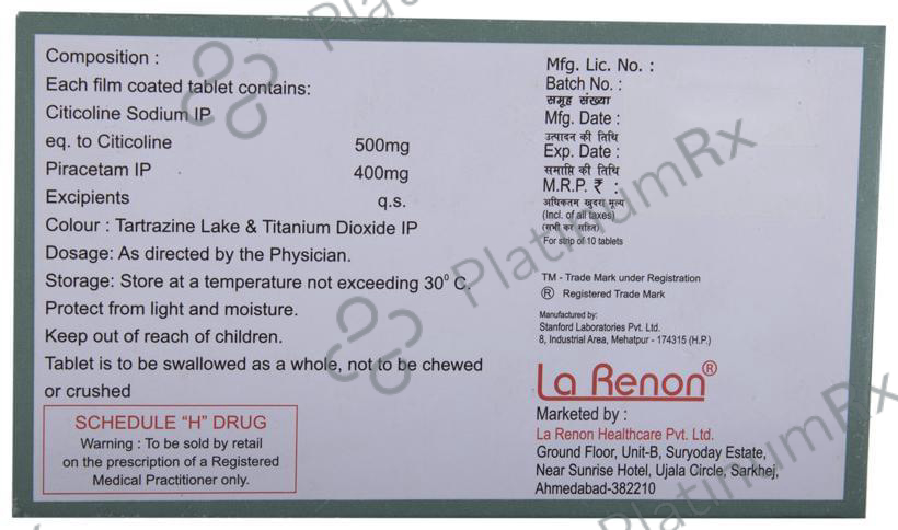 Colihenz P 500/400mg Tablet 10s