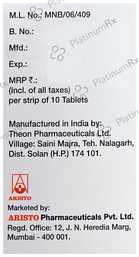 Tranlok E 500/250mg Tablet 10s