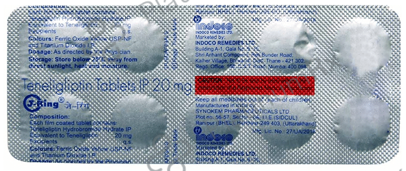 J Ring 20mg Tablet 10s