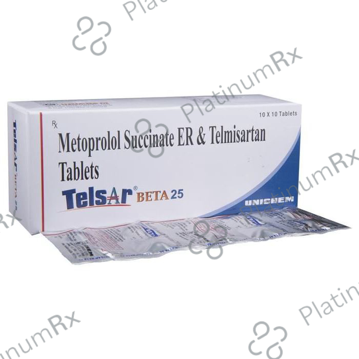 Telsar Beta 25 Tablet ER 10 tablets