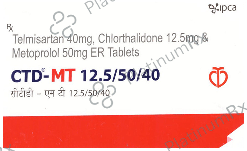CTD-MT 12.5/50/40mg Tablet ER 10s