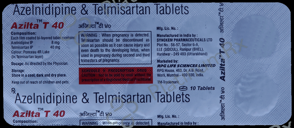Azilta T 40 Tablet