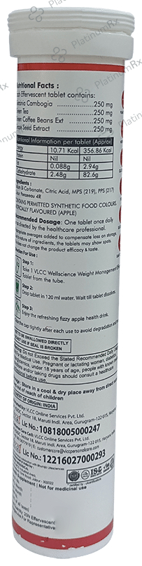 VLCC Wellscience Weight Management Effervescent Tablet