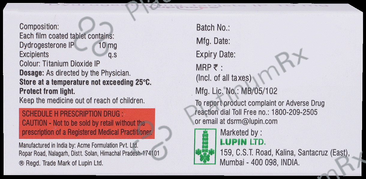 Lupihope 10mg Tablet 10s