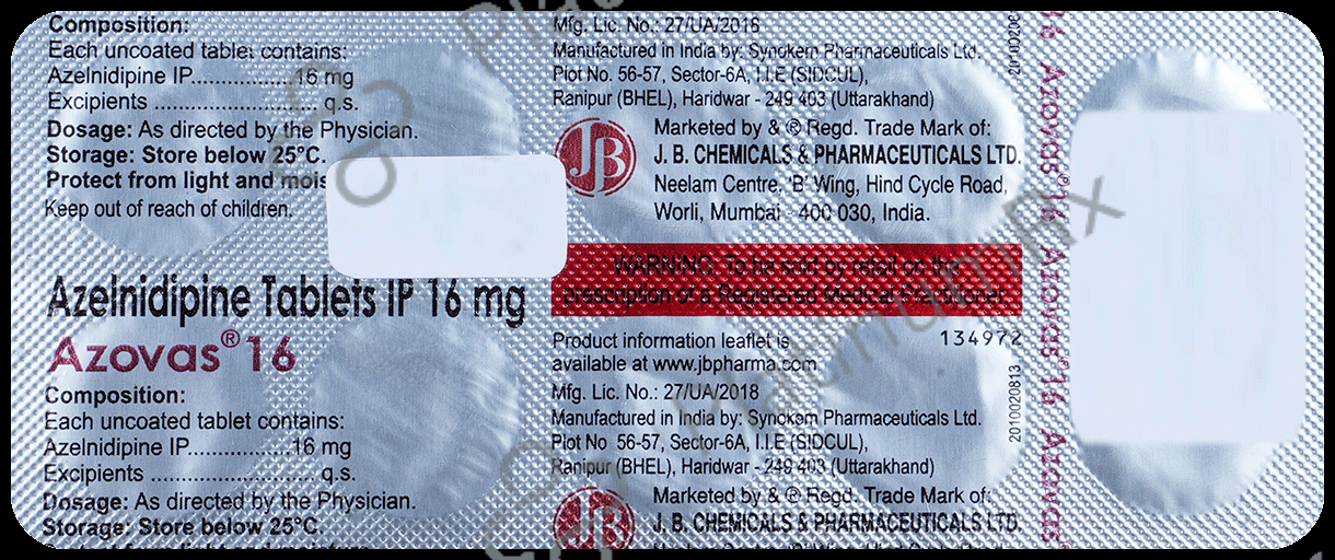 Azovas 16mg Tablet 10s
