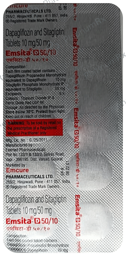 Emsita-D 50/10 Tablet