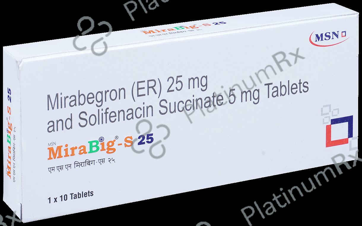Mirabig S 25 Tablet ER 25/5mg 10s