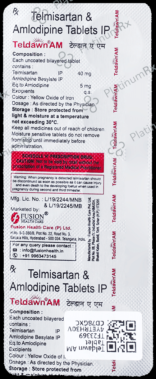 Teldawn AM 5/40mg Tablet 10s
