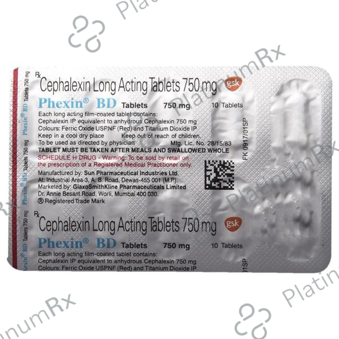 Phexin BD 750mg Tablet 10s