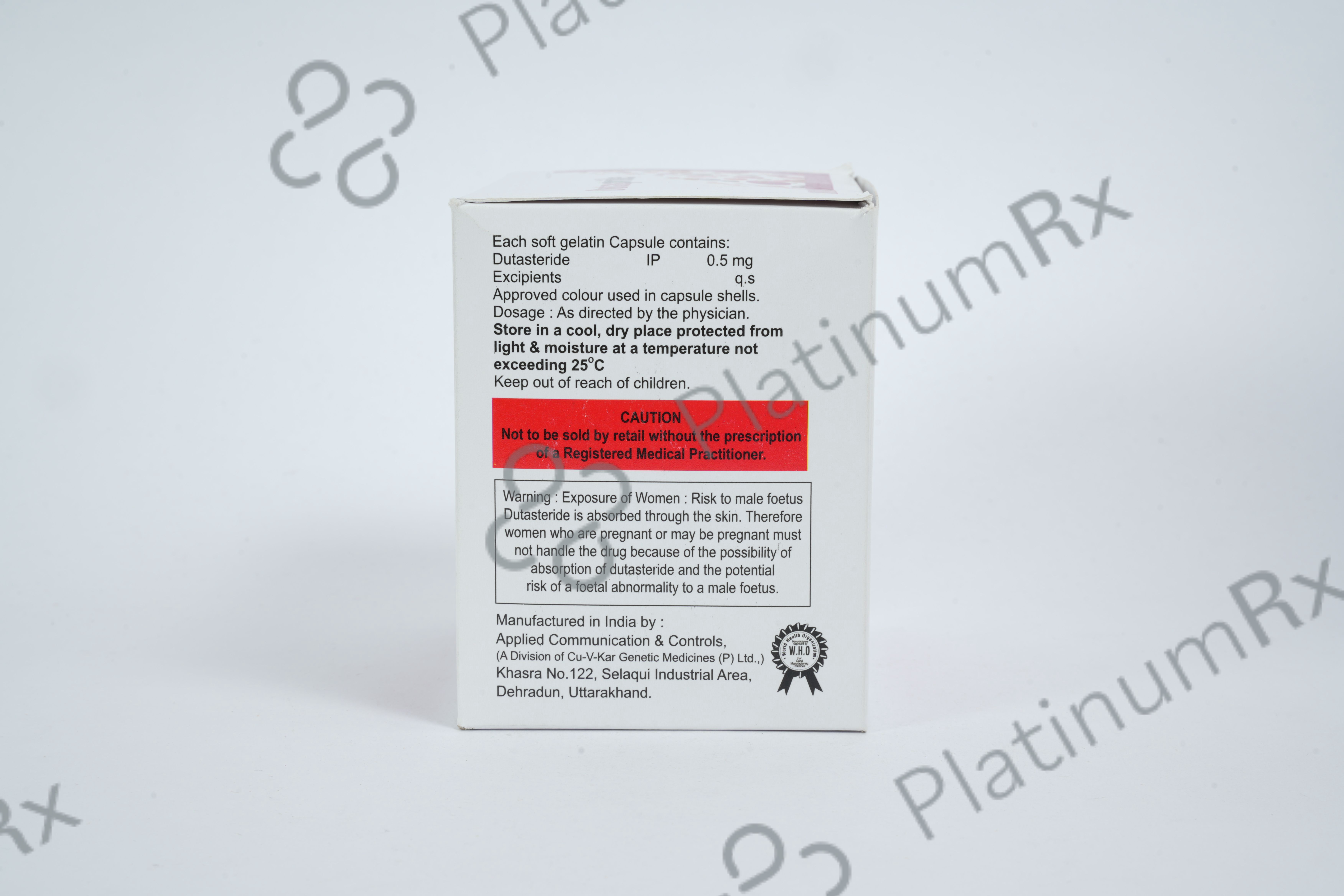 Dutaspride 0.5mg Capsule 15s