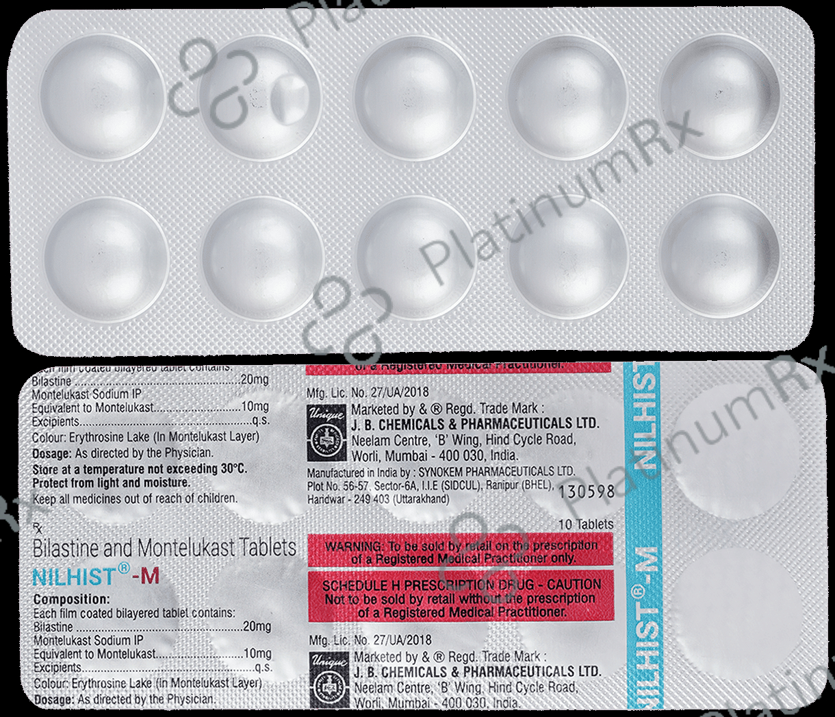 Nilhist M 20mg/10mg Tablet