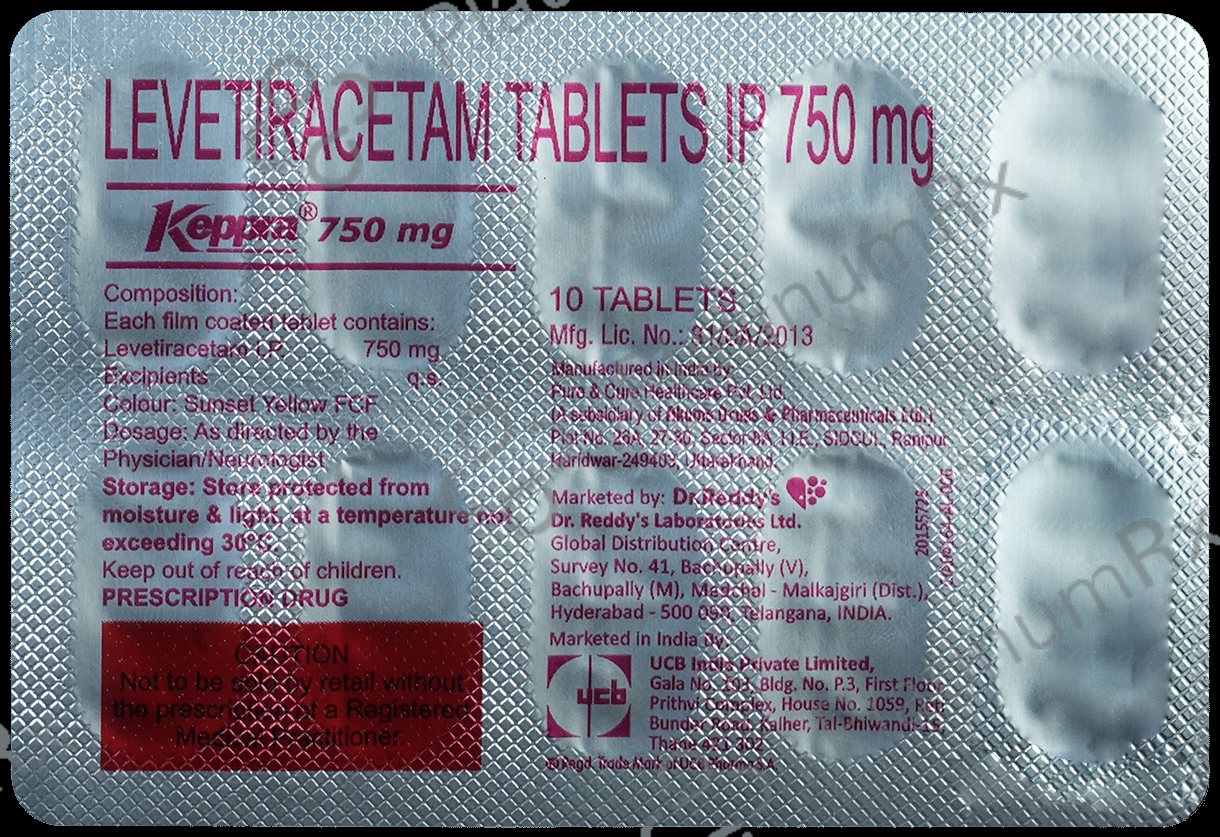 Keppra 750mg Tablet 10s
