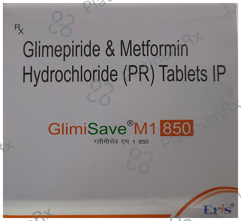 Glimisave M 1/850mg Tablet PR 15s