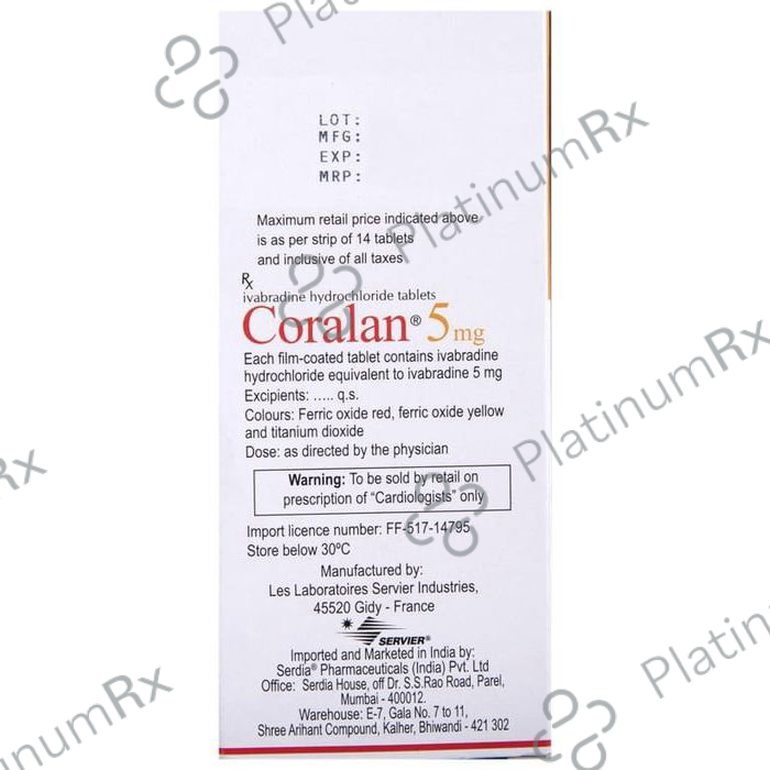 Coralan 5mg Tablet 14s