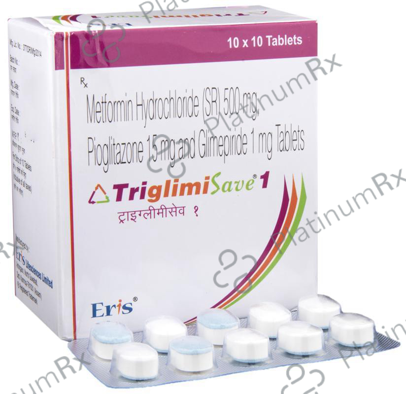 Triglimisave 1 Tablet SR 10 Tablet SR