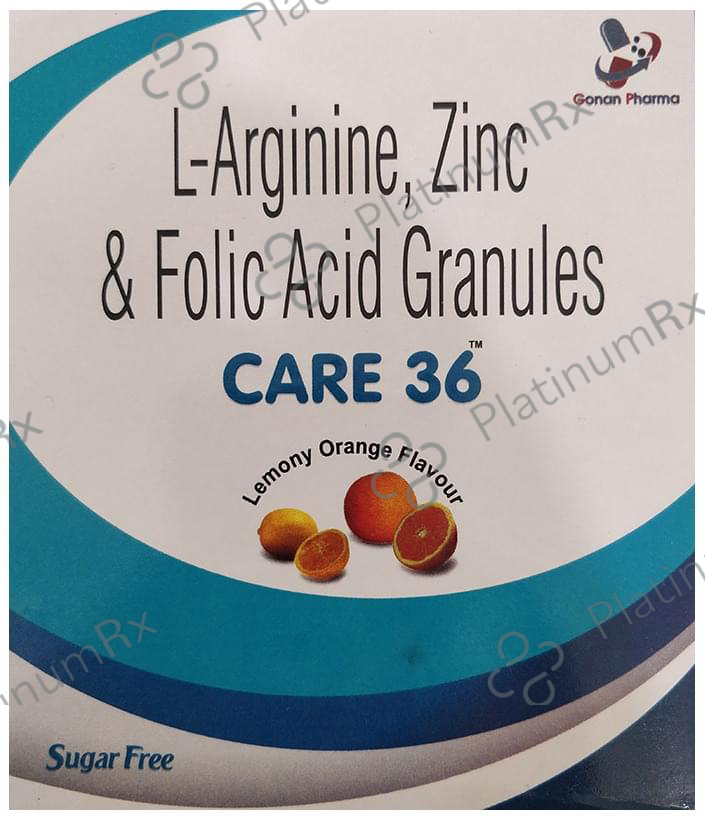 Care 36 Sachet Lemony Orange Sugar Free