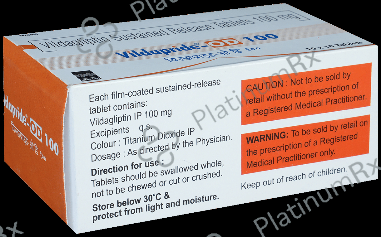 Vildapride OD 100mg Tablet