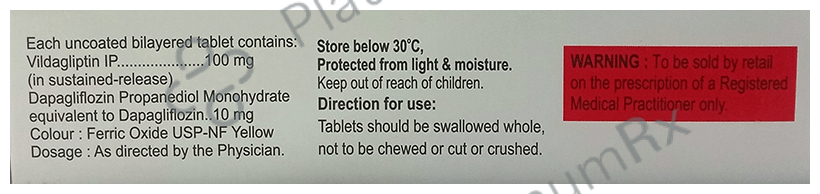 Vilpower D 10/100mg Tablet 10s