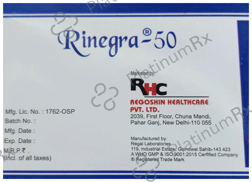 Rinegra 50 Tablet