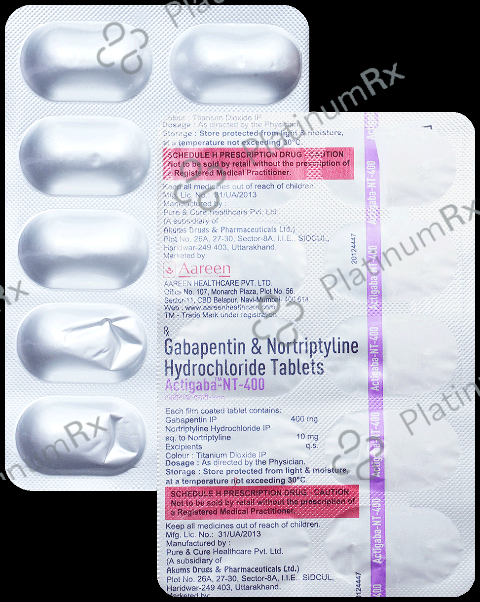 Actigaba NT 400mg/10mg Tablet