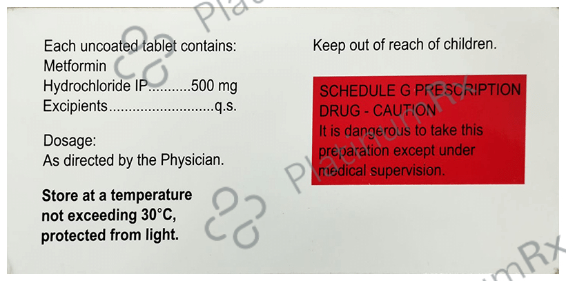 Almetfor 500mg Tablet 15 Tablet