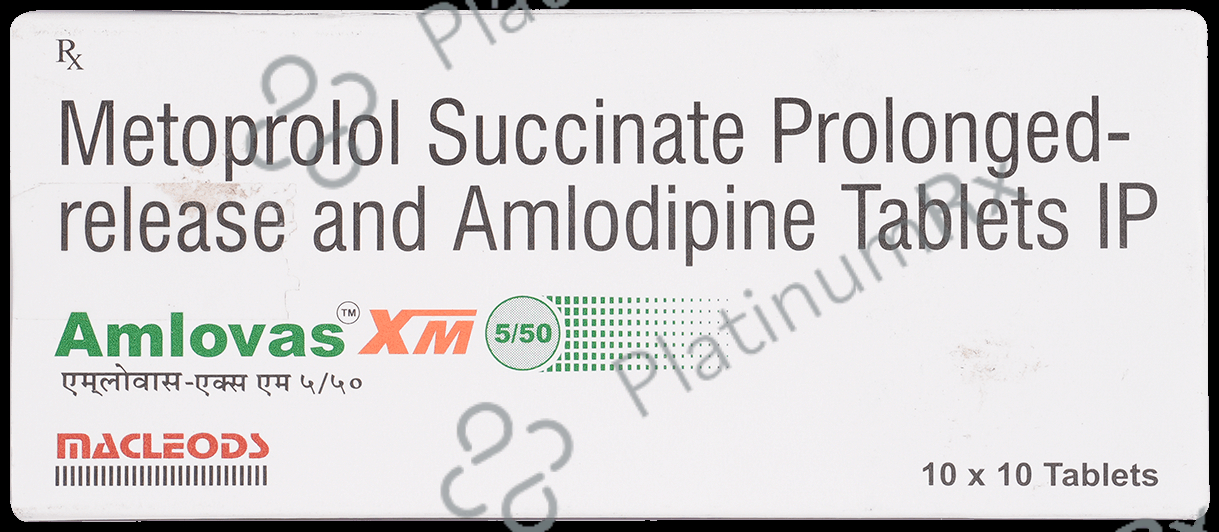 Amlovas XM 5/47.5mg Tablet PR 10s