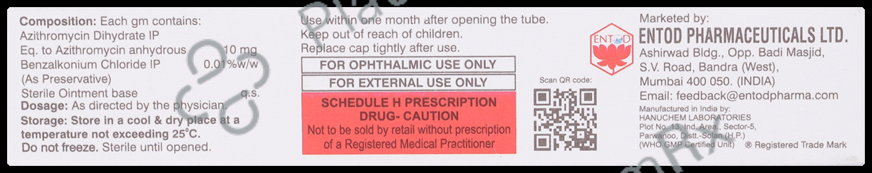 Optithrocin Eye 1% Ointment 5gm