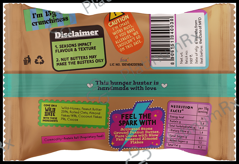 Wild Date Coconut Peanut Butter Hunger Buster (15gm Each)