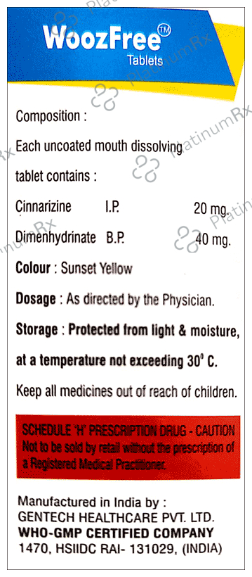 Woozfree Tablet MD