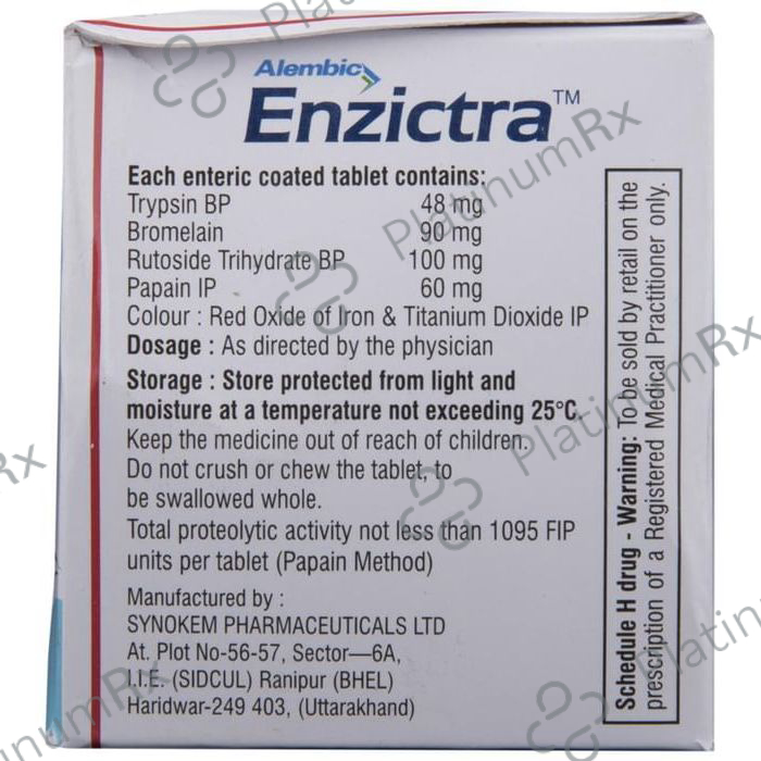 Enzictra 90/100/48mg Tablet 10s
