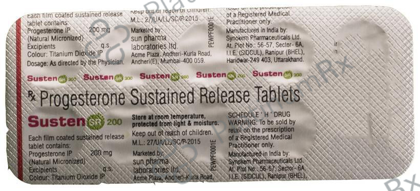 Susten 200mg Tablet SR 10s