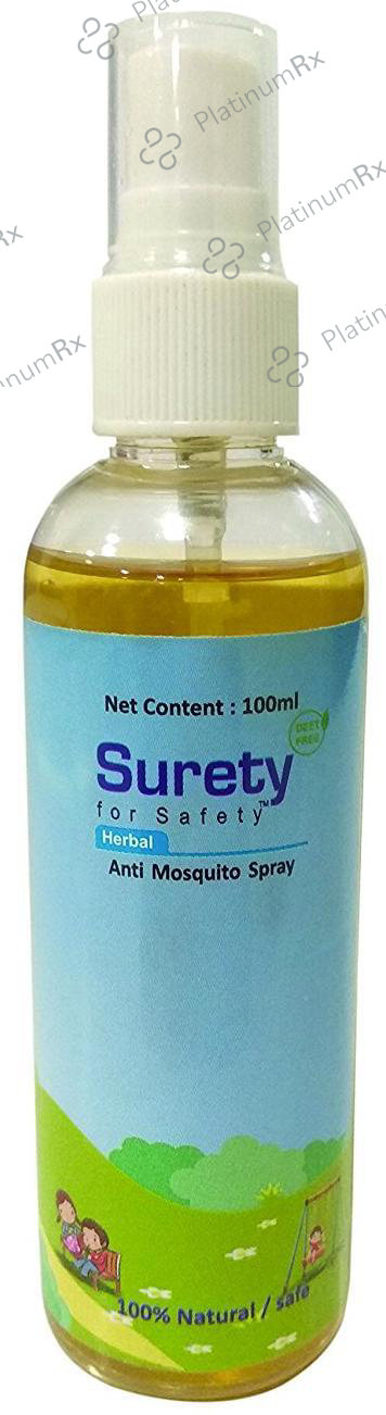 Surety for Safety Herbal Anti Mosquito Spray