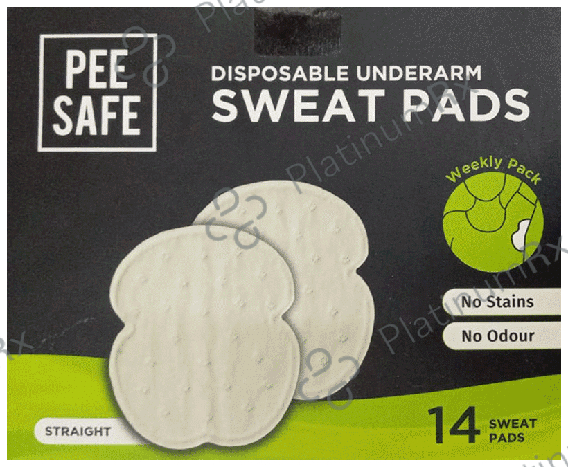 Pee Safe Disposable Underarm Sweat Pads Folded
