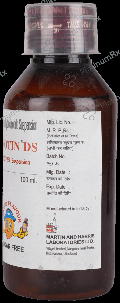 Drotin DS 20mg Oral Suspension 100ml